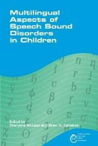 Cover image for Multilingual Aspects of Speech Sound Disorders in Children