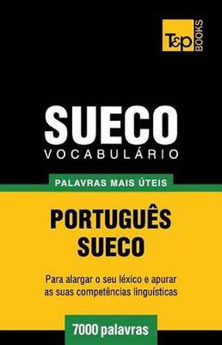 Cover image for Vocabulario Portugues-Sueco - 7000 palavras mais uteis