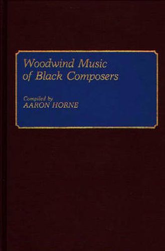 Cover image for Woodwind Music of Black Composers