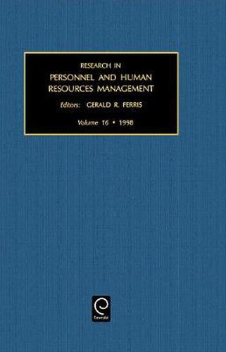Cover image for Research in Personnel and Human Resources Management