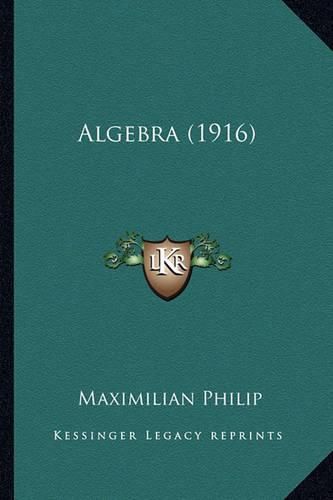 Cover image for Algebra (1916)