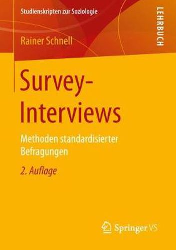 Cover image for Survey-Interviews: Methoden Standardisierter Befragungen