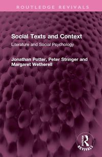 Cover image for Social Texts and Context
