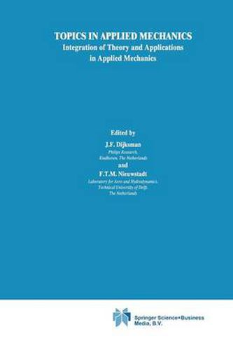 Cover image for Topics in Applied Mechanics: Integration of Theory and Applications in Applied Mechanics