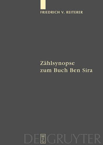 Zahlsynopse zum Buch Ben Sira