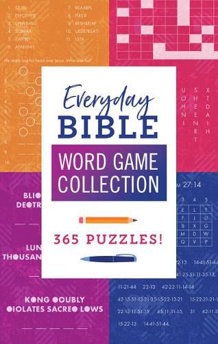 Cover image for Everyday Bible Word Game Collection: 365 Puzzles!