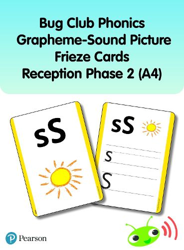 Cover image for Bug Club Phonics Grapheme-Sound Picture Frieze Cards Reception Phase 2 (A4)