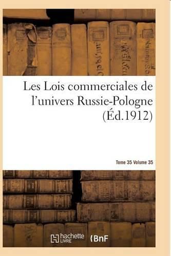 Cover image for Les Lois Commerciales de l'Univers T.35 Russie-Pologne