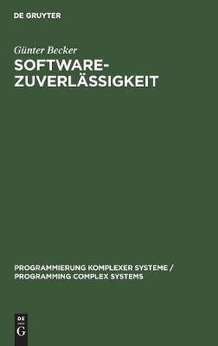 Cover image for Softwarezuverlassigkeit