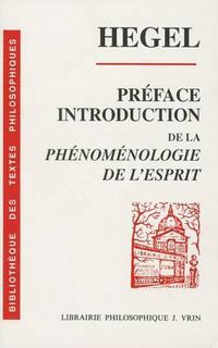 Cover image for Preface Introduction de la Phenomenologie de l'Esprit