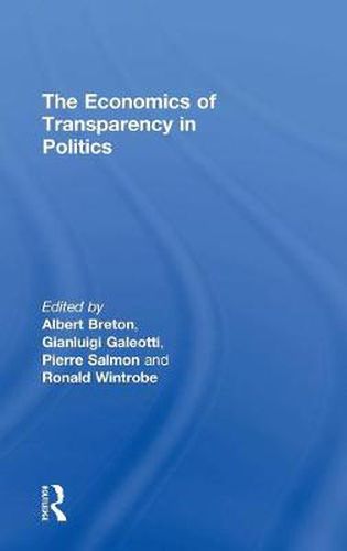 Cover image for The Economics of Transparency in Politics