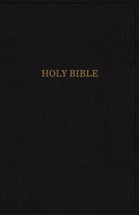 Cover image for KJV Holy Bible, Giant Print Center-Column Reference Bible, Deluxe Black Leathersoft, Thumb Indexed, 53,000 Cross References,  Red Letter, Comfort Print: King James Version