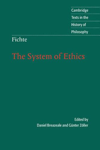 Cover image for Fichte: The System of Ethics