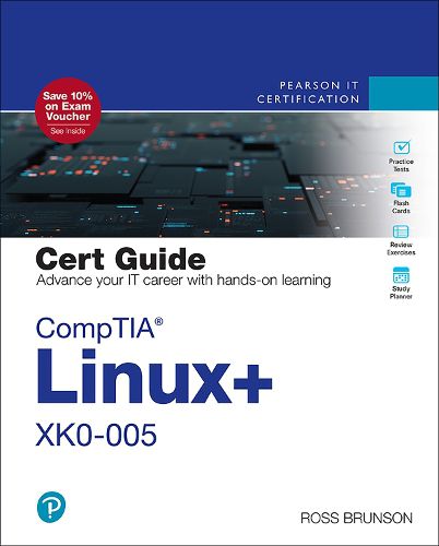 Cover image for CompTIA Linux+ XK0-005 Cert Guide