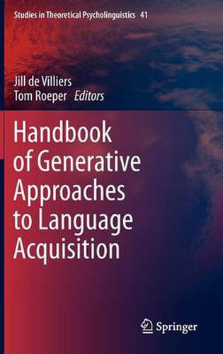 Cover image for Handbook of Generative Approaches to Language Acquisition
