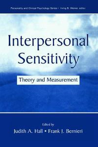 Cover image for Interpersonal Sensitivity: Theory and Measurement