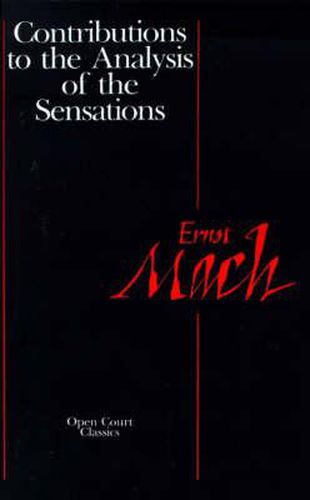 Cover image for Contributions to the Analysis of the Sensations