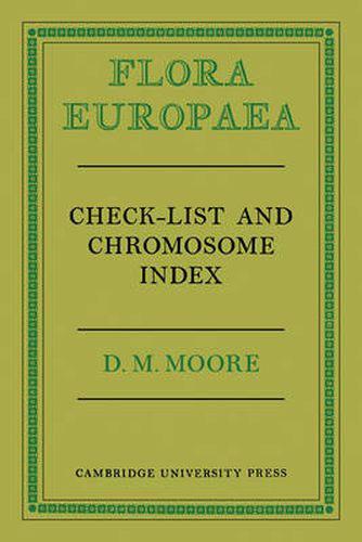 Cover image for Flora Europaea Check-List and Chromosome Index