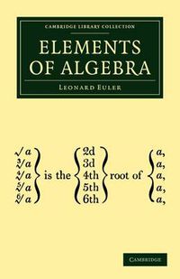 Cover image for Elements of Algebra