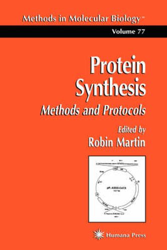 Cover image for Protein Synthesis: Methods and Protocols