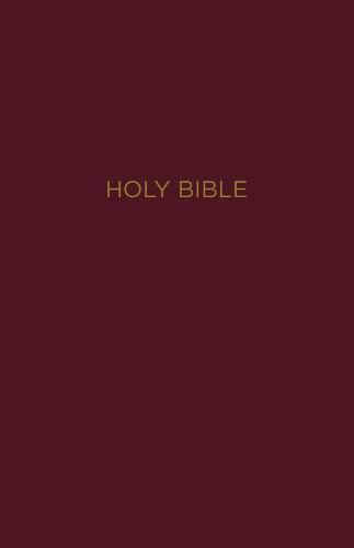 NKJV Holy Bible, Giant Print Center-Column Reference Bible, Burgundy Leather-look, Thumb Indexed, 72,000+ Cross References, Red Letter, Comfort Print: New King James Version