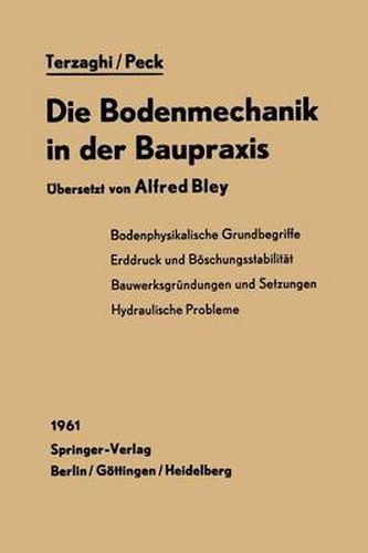 Cover image for Die Bodenmechanik in der Baupraxis