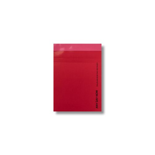 Cover image for Any Day Now - Any Day Desk Pad - A6 - Ruled - Watermelon and Fuchsia