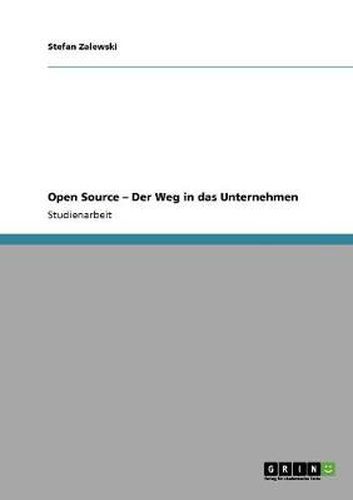Cover image for Open Source - Der Weg in das Unternehmen