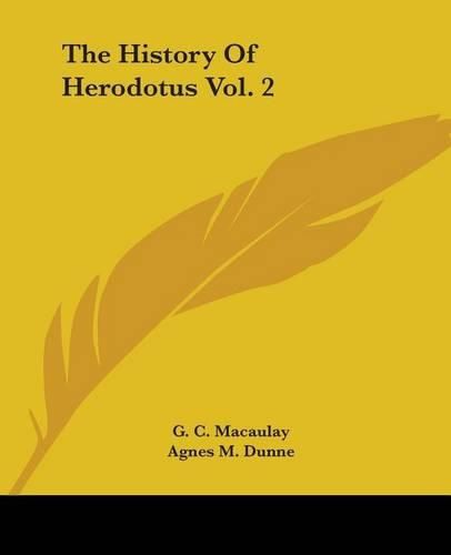 Cover image for The History Of Herodotus Vol. 2