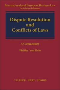 Cover image for Dispute Resolution and Conflict of Laws