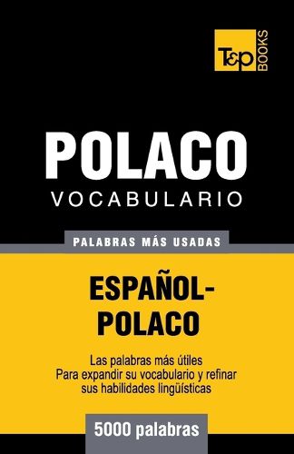 Cover image for Vocabulario espanol-polaco - 5000 palabras mas usadas