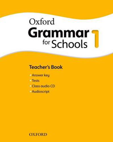 Cover image for Oxford Grammar for Schools: 1: Teacher's Book and Audio CD Pack