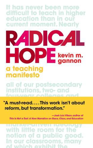 Cover image for Radical Hope: A Teaching Manifesto