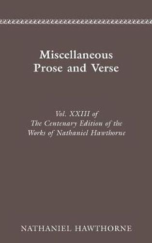 Works: Miscellaneous Prose and Verse