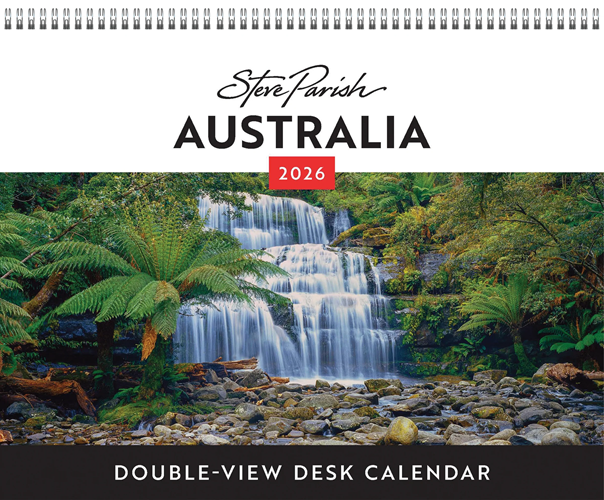 Cover image for Steve Parish Australia 2026 Double View Desk Easel Calendar