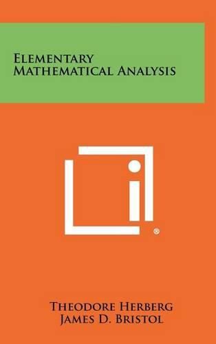 Cover image for Elementary Mathematical Analysis