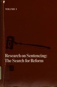 Cover image for Research on Sentencing: The Search for Reform