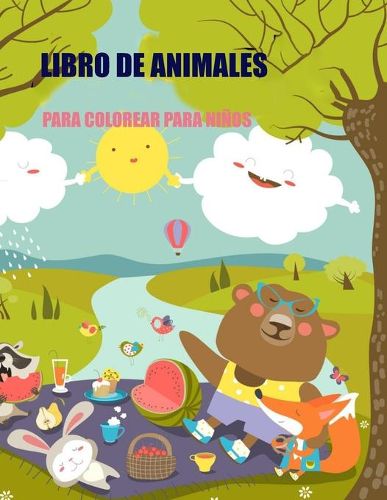 Cover image for Libro de Animales Para Colorear Para Ninos