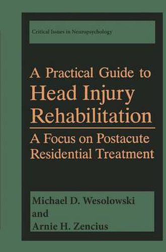 Cover image for A Practical Guide to Head Injury Rehabilitation: A Focus on Postacute Residential Treatment
