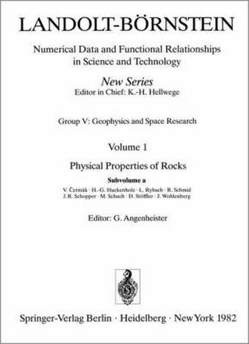 Cover image for Physical Properties of Rocks