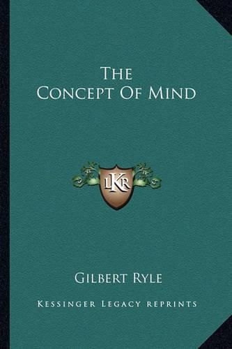 Cover image for The Concept of Mind