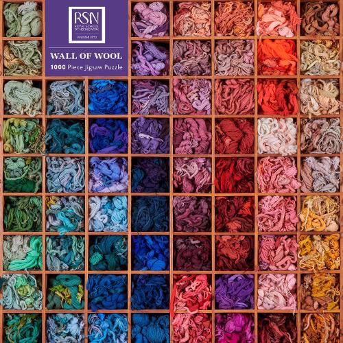 Cover image for Adult Sustainable Jigsaw Puzzle: Royal School of Needlework: Wall of Wool
