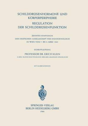 Cover image for Schilddrusenhormone und Koerperperipherie. Regulation der Schilddrusenfunktion