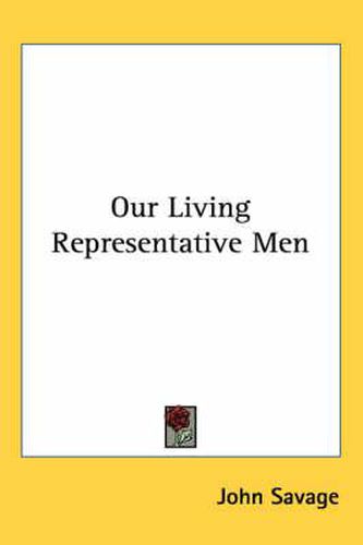 Cover image for Our Living Representative Men