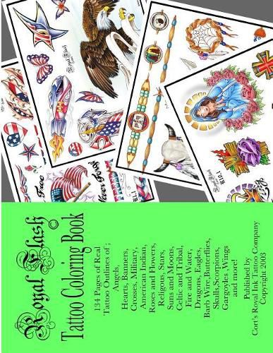 Cover image for Royal Flash Tattoo Coloring Book: Royal Flash Tattoo Coloring Book