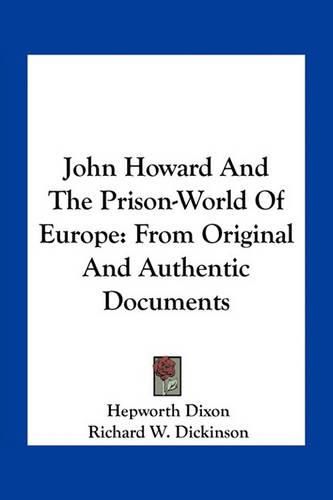 Cover image for John Howard And The Prison-World Of Europe
