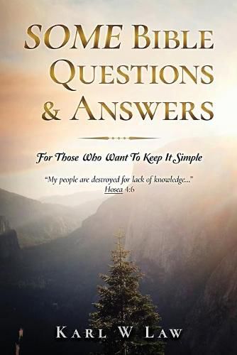 Cover image for SOME Bible Questions & Answers: For Those Who Want To Keep It Simple