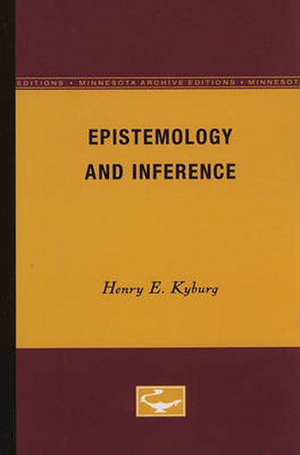 Cover image for Epistemology and Inference