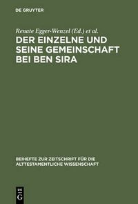 Cover image for Der Einzelne Und Seine Gemeinschaft Bei Ben Sira