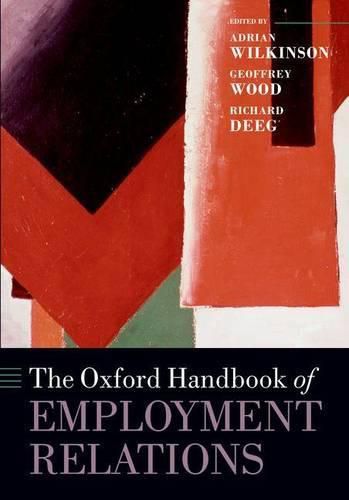 Cover image for The Oxford Handbook of Employment Relations